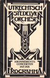 Leeuwen Boomkamp, Carel van - Concert Program Utrecht 1927