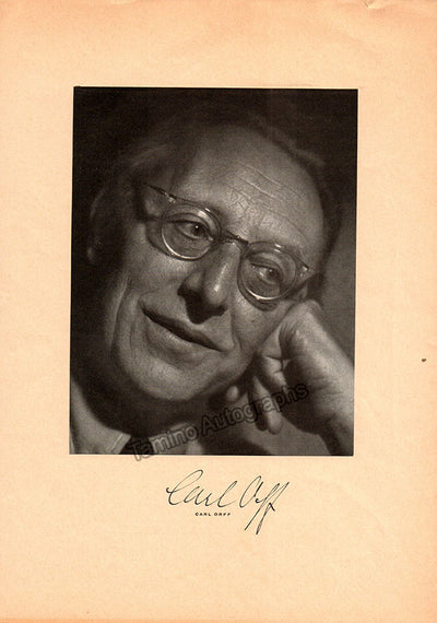 Orff, Carl - Signed Photograph