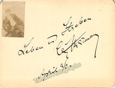 Streitmann, Carl - Signed Card 1886