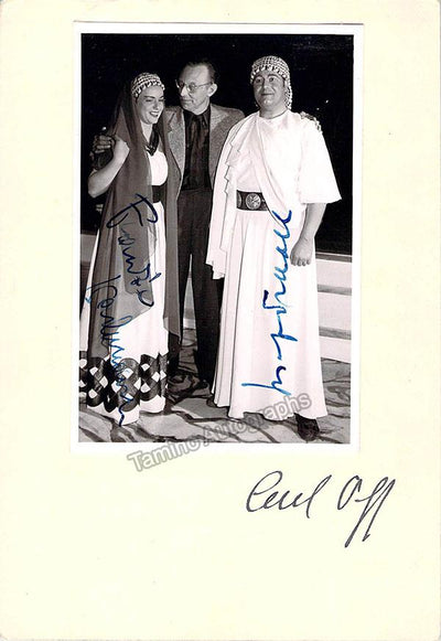 Orff, Carl - Wachmann, Franziska - Double Signed Photo
