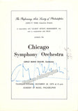 Giulini, Carlo Maria - Signed Program Philadelphia 1975