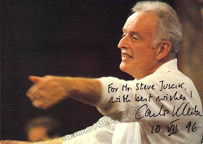 Kleiber, Carlos - Signed Photo 1996