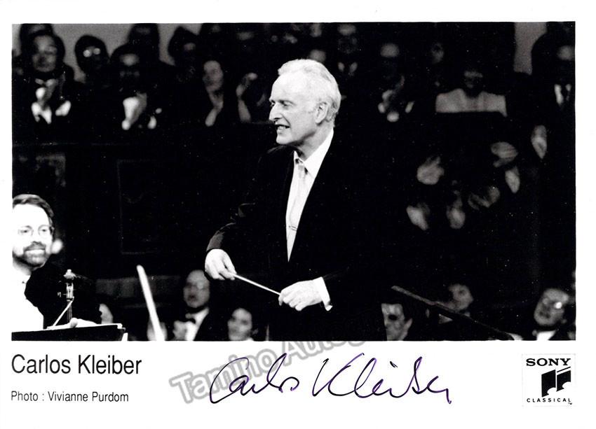 Kleiber, Carlos - Signed Photo Conducting - Tamino