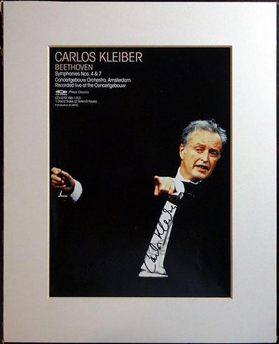 Kleiber, Carlos - Large Signed Photo