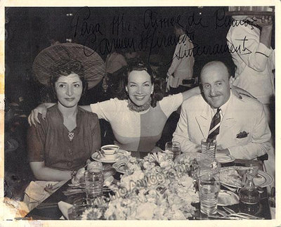 Miranda, Carmen - Signed Photo with Friends