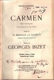 Lherie, Paul - Signed "Carmen" Score