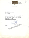 Fox, Carol - Signed Photo & Typed Letter Signed 1961