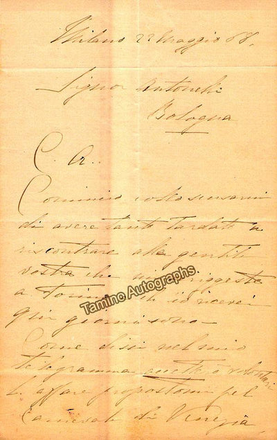 Ferni, Carolina - Autograph Letter Signed