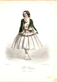 Paris Opera Ballet - Collection of 14 Vintage Colored Lithographs 1850s