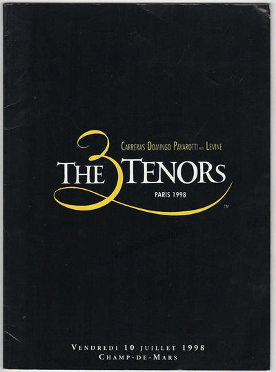 The Three Tenors - Concert Program Paris 1998