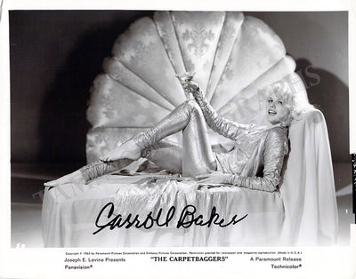 Baker, Carroll - Signed Photograph in "The Carpetbaggers"