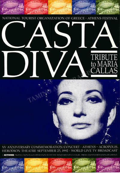Callas, Maria - Tribute Concert Athens 1992 Poster