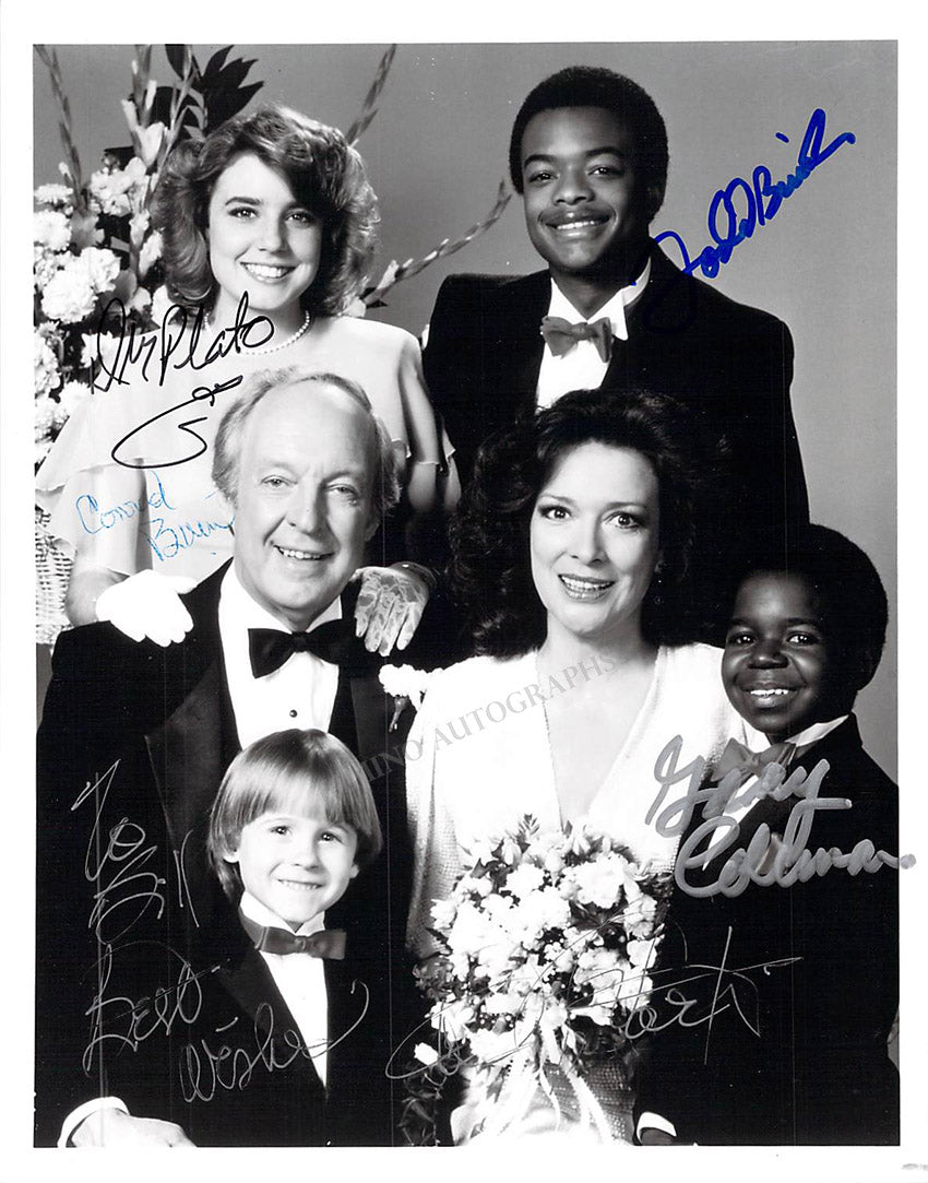 Diff'rent Strokes - Photograph Signed by 5 Members of the Cast