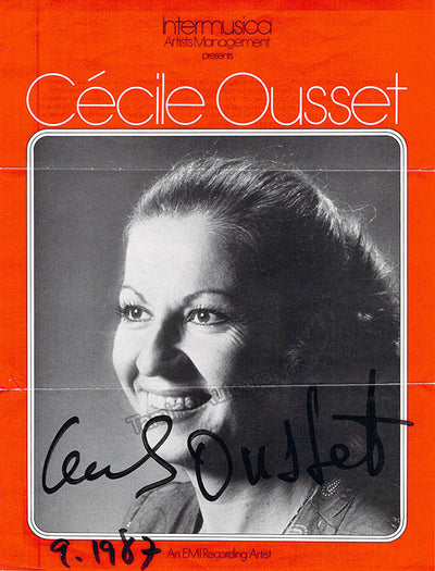 Ousset, Cecile - Signed Flyer