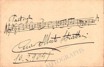 Stiatessi, Cesar - Signed Card 1904