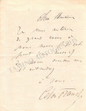 Franck, Cesar - Autograph Note Signed