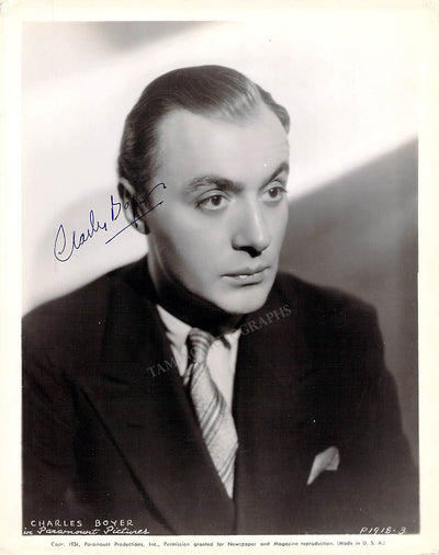 Boyer, Charles - Signed Photograph