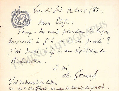 Autograph Note Signed (1882-I)