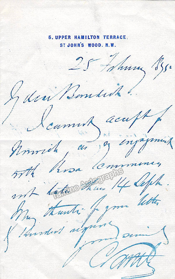 Santley, Charles - Signed Photograph + 2 Autograph Notes Signed – Tamino