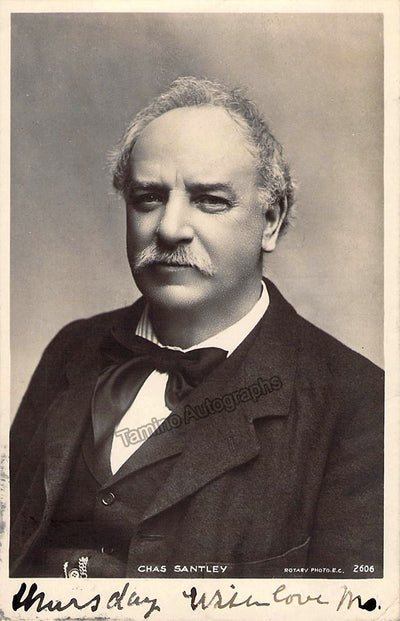 Santley, Charles - Signed Photograph + 2 Autograph Notes Signed