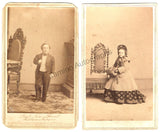 Stratton, Charles (General Tom Thumb) and Wife - Unsigned CDVs