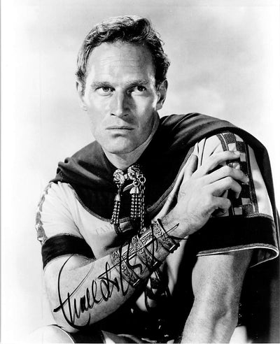 Heston, Charlton - Signed Photograph in "Ben-Hur"