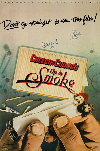 Cheech and Chong - Double Signed Poster "Up in Smoke"
