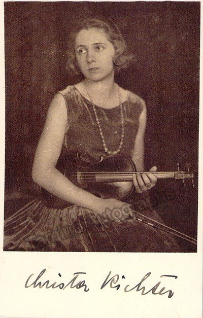 Richter-Steiner, Christa - Signed Card with Photo