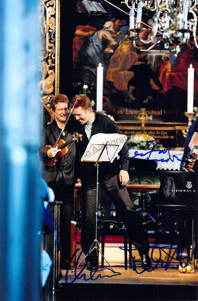 Tetzlaff, Christian - Andsnes, Leif Ove - Double Signed Larger Size Photo