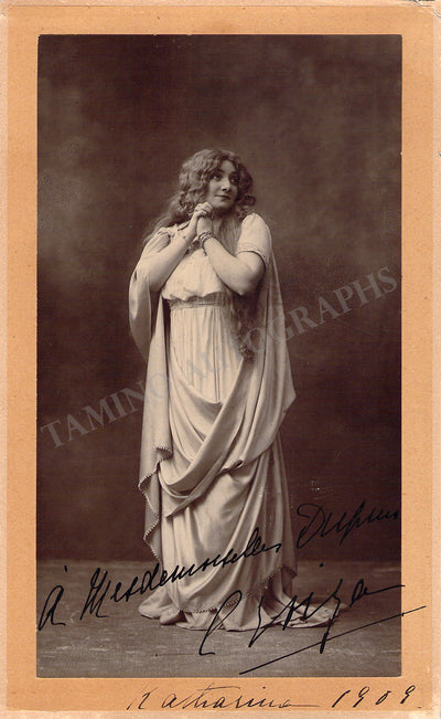Croiza, Claire - Signed Photograph World Premiere "Katharina"1909
