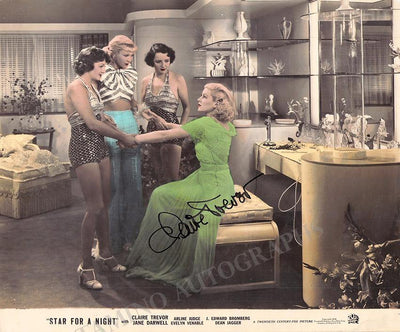 Trevor, Claire - Signed Photograph in "Star for a Night"