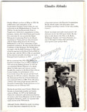 Abbado, Claudio - Price, Margaret & Others - Signed Program London 1980