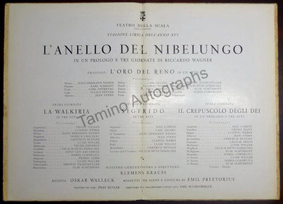 Krauss, Clemens - Program Der Ring des Nibelungen 1938