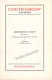 Hofmann, Joseph - Concert Program Amsterdam 1933 - Clemens Krauss
