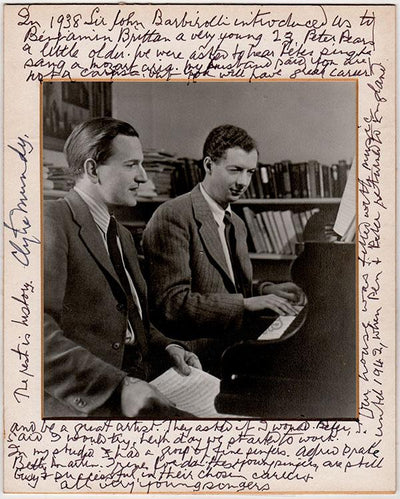 Hine Mundy, Clytie - Signed Photo of Benjamin Britten and Peter Pears