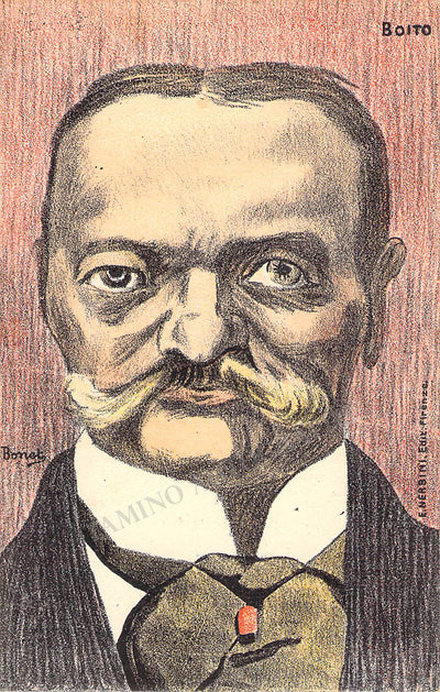 Opera Composers - Set of 5 Unsigned Photo Postcard Caricatures