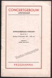 Schnelling, Ernest - Concert Program Amsterdam 1933