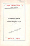 Francescatti, Zino - Concert Program Amsterdam 1934