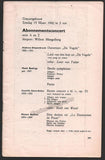 Wezel, Henk van - Concert Program Amsterdam 1942 - Willem Mengelberg