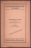 Hansen, Cecilia - Concert Program Amsterdam 1933