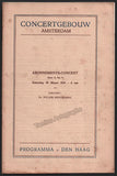 Zimmermann, Louis - Concert Program Amsterdam 1928 - Willem Mengelberg