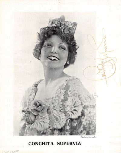 Supervia, Conchita - Signed Photograph