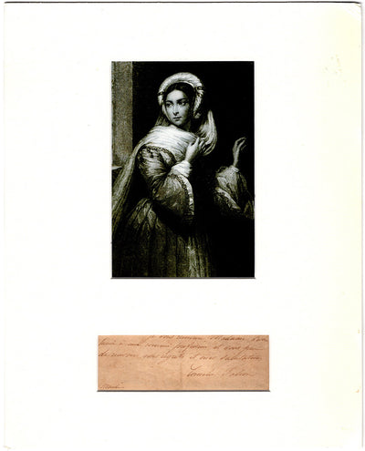 Falcon, Cornelia - Signed Clip & Photograph