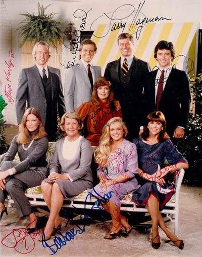 Dallas - Photograph Signed by 8 Cast Members