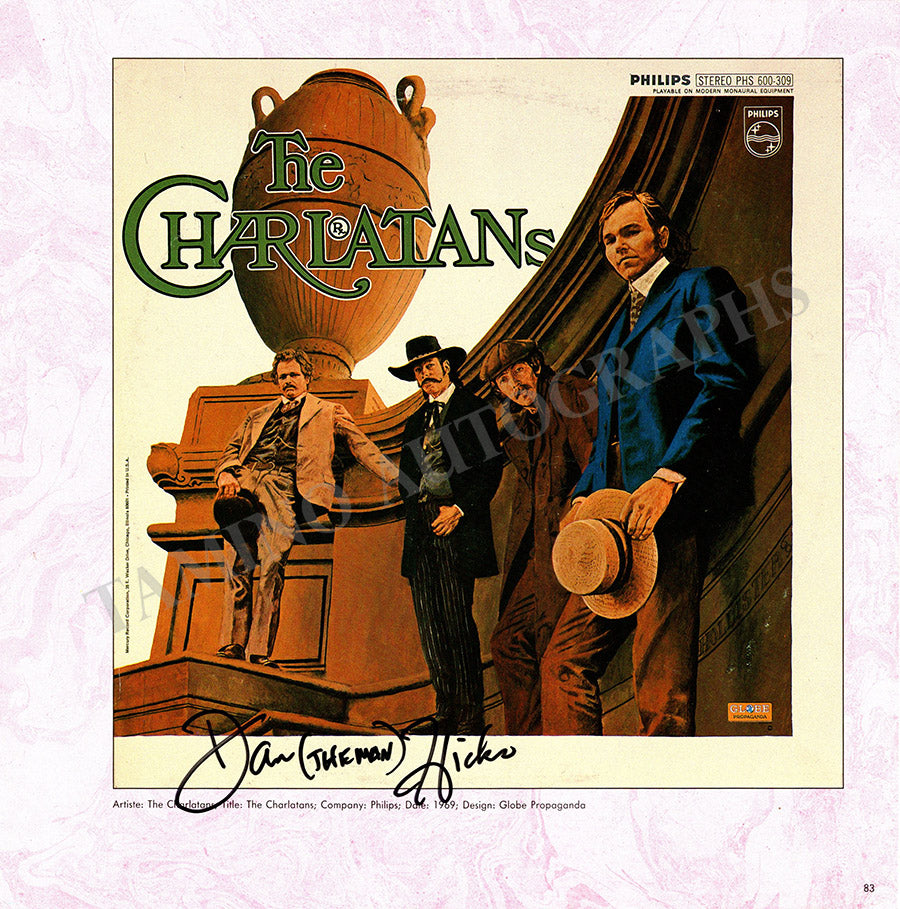 Hicks, Dan - Signed LP Record Booklet Cover