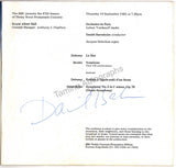 Barenboim, Daniel - Signed Program London 1981
