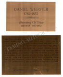 Webster, Daniel - Signed Check