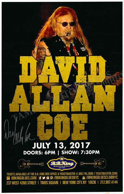 Coe, David Allan - Signed Poster