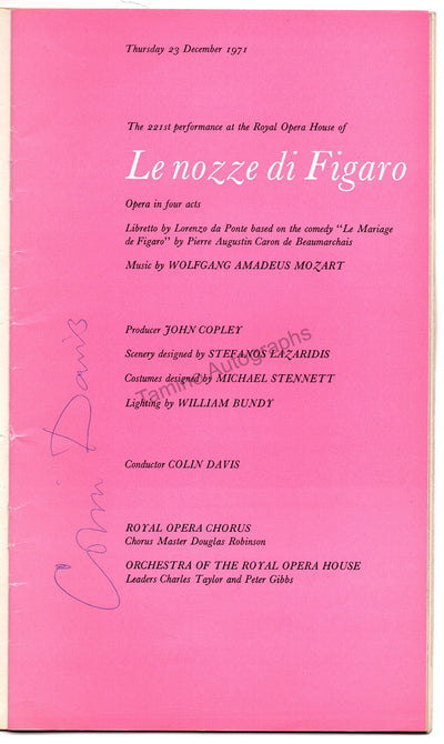 Davis, Colin - Te Kanawa, Kiri & Others (Le Nozze di Figaro 1971)