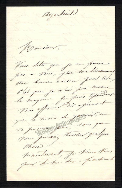 Ugalde, Delphine - Pair of Autograph Letters Signed